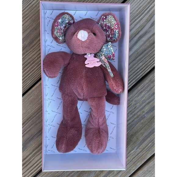 Histoire d'Ours Paris Terracotta Mouse with pattern 9 in Plush Doll New - Picture 2 of 5